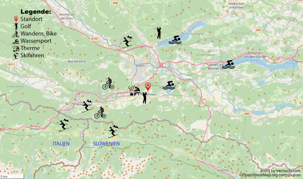 OpenStreetMap Finkenstein am Faaker See und Umgebung